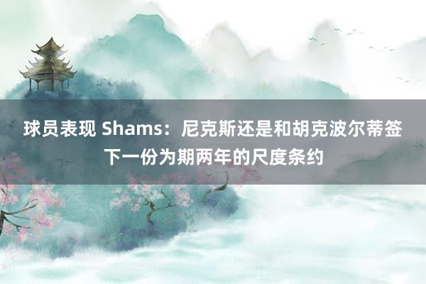 球员表现 Shams：尼克斯还是和胡克波尔蒂签下一份为期两年的尺度条约