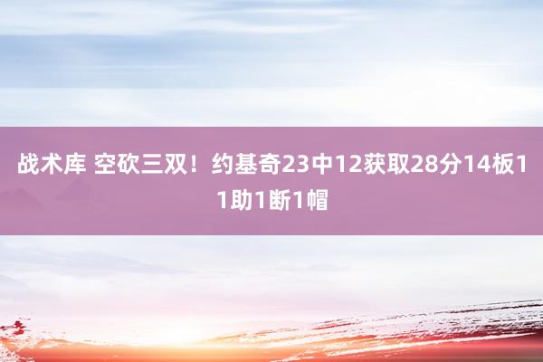 战术库 空砍三双！约基奇23中12获取28分14板11助1断1帽