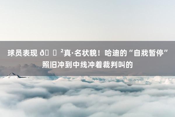 球员表现 😲真·名状貌！哈迪的“自戕暂停”照旧冲到中线冲着裁判叫的