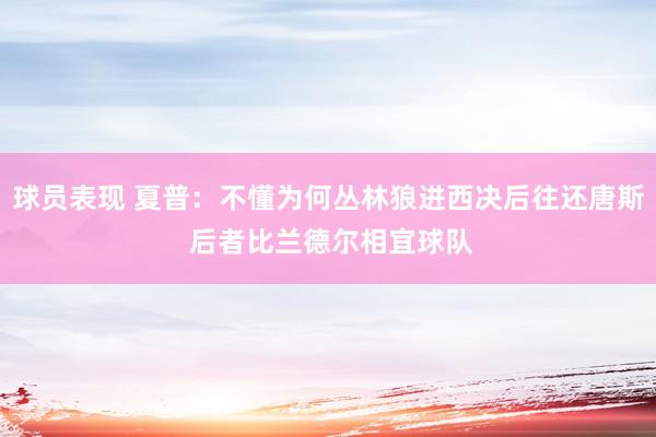 球员表现 夏普：不懂为何丛林狼进西决后往还唐斯 后者比兰德尔相宜球队