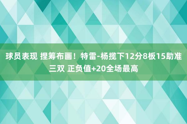 球员表现 捏筹布画！特雷-杨揽下12分8板15助准三双 正负值+20全场最高